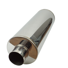 3.5inch outlet Universal Stainless Steel Chrome Exhaust Muffler Pipe